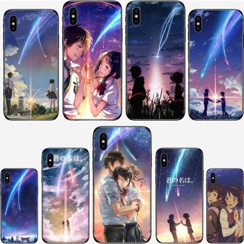 Anime Your Name Kimi no Na wa Phone Case for iPhone 11 12 mini pro XS MAX 8 7 6 6S Plus X 5S SE 2020 XR