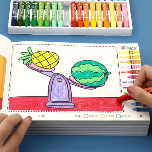 8 volumes per set Painting Books Doodle Drawing Board Children Coloring Book Education Toys For Kids Enlightenment color book