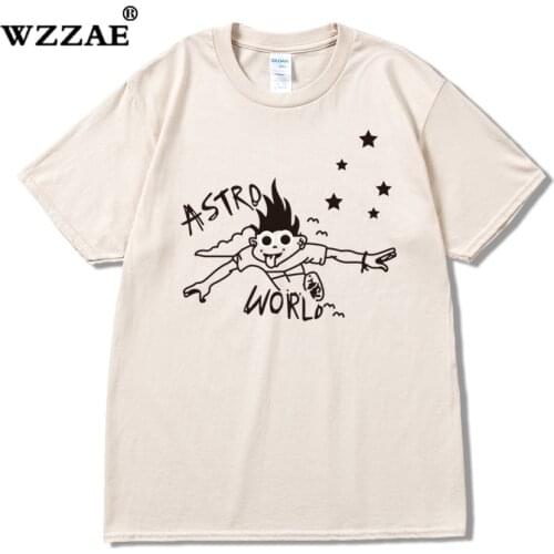 Travis Scott - Look Mom Can Fly Astroworld Printed Women Men T shirts tees Hiphop Streetwear Rap Star Men Cotton T shirt