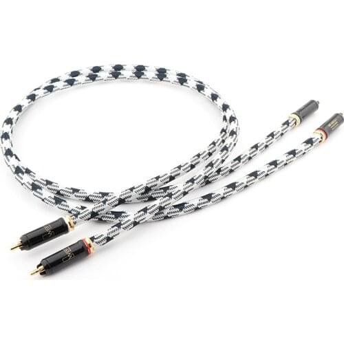 JIB HF-001A Interconnect cable audio RCA cable with SC-WBT connection plugs 1.5m