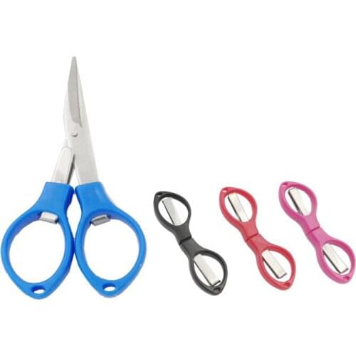 Portable folding scissors, fishing line scissors, mini office scissors, Yangjiang household scissors wholesale