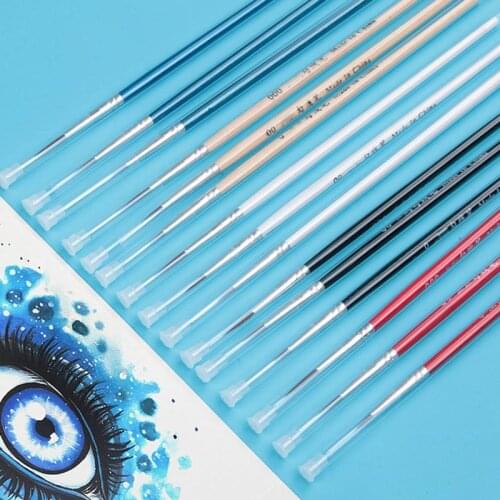 3pcs 0 00 000 Hook Line Pen Professional Fine Tip Drawing Brushes for Acrylic 831D