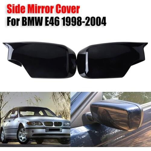 Cover Cap Mirror Fit ForBMW E46 316i 318i 318d 320d 320i 323i 325i 328i 330d 330i 330xi 1998-2004 ABS Car Accessories
