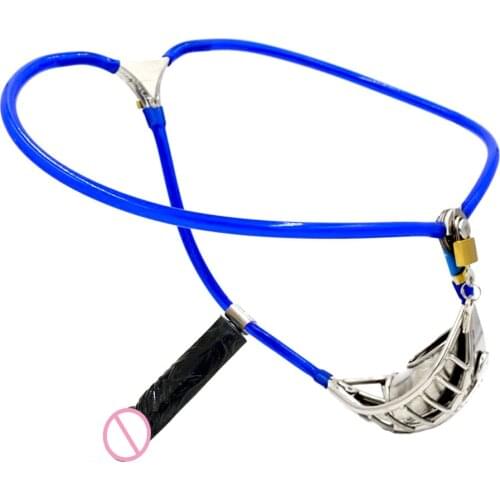 Male Chastity Belt Panties With Anal Dildo Penis Stainless Steel Chastity Device BDSM Bondage Sex Toys For Men Cbt Cock Cage