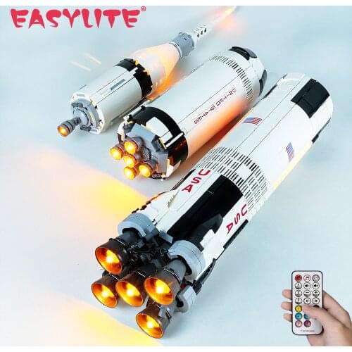 LED Light Kit for Ideas 21309 The Apollo Saturn V Launch Vehicle 16032 Building Blocks Model DIY Toys Set Not Building Blocks