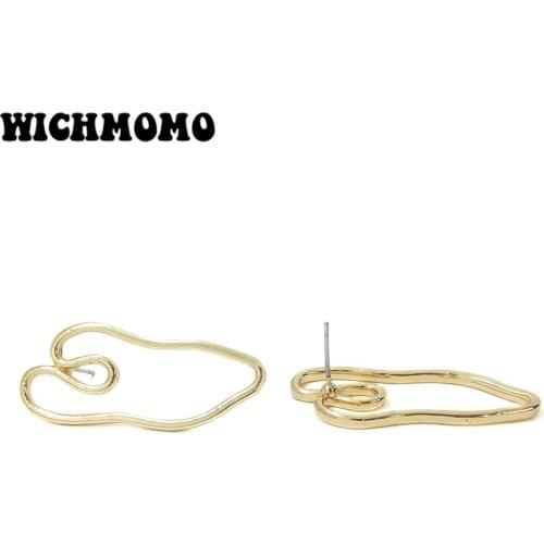 New 35*15mm 6pieces/bag High Quality Zinc Alloy Heart Shape Earring Base Connectors Linkers for DIY Earring Jewelry Accessories