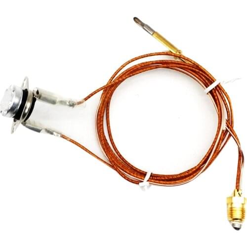 One Set M10x1 Gas Fryer Cooktop Spilt Thermocouple Wire With Temperature Sensor With 6.3mm Flat Terminals