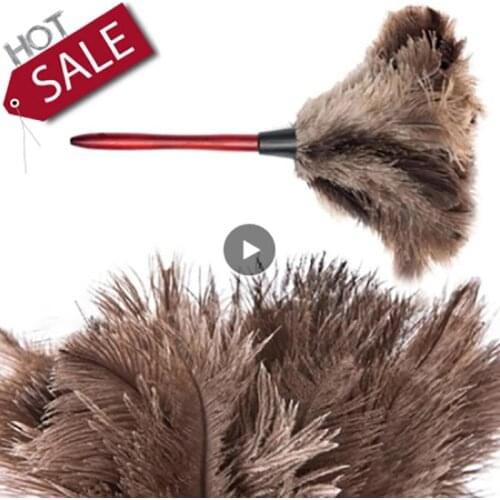 Feather Dusters Ostrich Duster With Long Handle Brush Electrostatic Dust Household Cleaning Accessories Dust Cleaning Tools