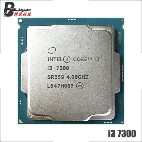 Intel Core i3-7300 i3 7300 4.0 GHz Dual-Core Quad-Thread CPU Processor 4M 51W LGA 1151