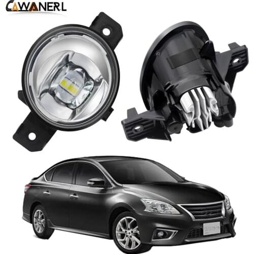 Fog Light Assembly 30W Car Right + Left Side LED Lens Fog Lamp Daytime Running Light H11 12V For Nissan Sylphy 2006 2007 2008