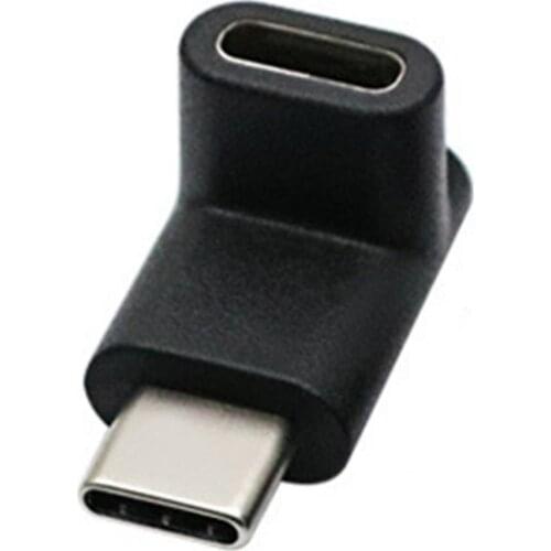 Right Angle 90 Degree USB 3.1 Type C Male to Female USB-C Converter Adapter for Mobile Phone OTG