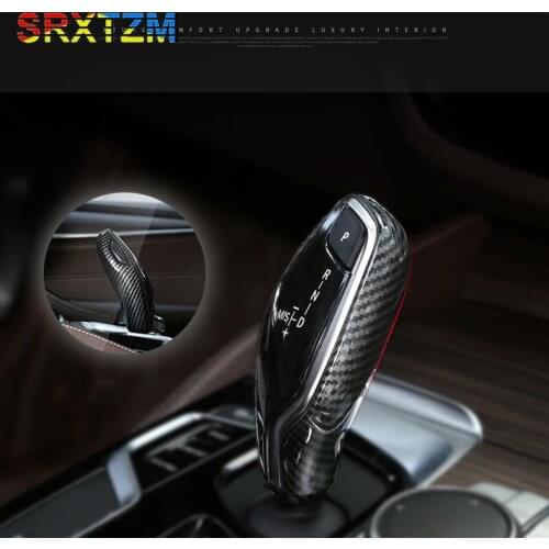 SRXTZM Interior Carbon Fiber Grain Gear Protection Shell Modification For BMW 5 6 Series GT New 7 Series X3 X4 1pcs High Quality
