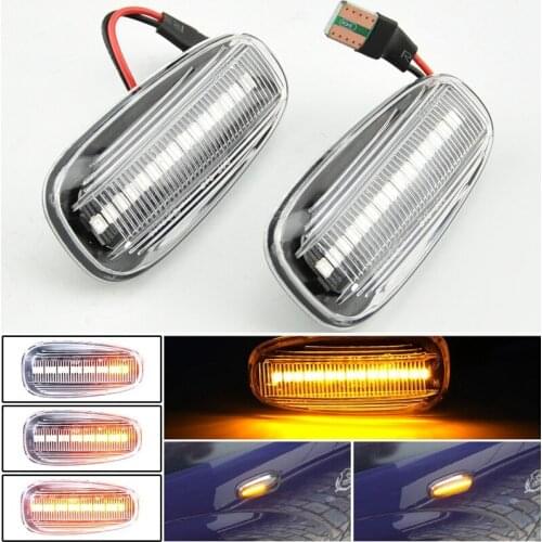 Turn Signal Light, Dynamic Side Indicator Flowing Side Marker Repeater Smoke Compatible for Old Opel Astra Zafira