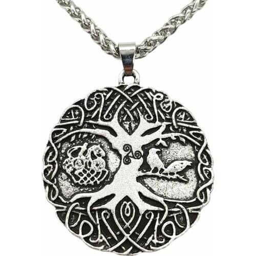 Thor Loki Asgard Horse Sleipnir Odin Raven Talisman Amulet World Tree Of Life Pendant Viking Necklace Men
