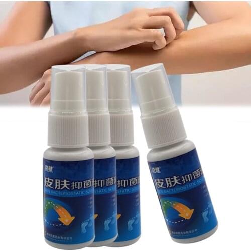 Herbal Antibacterial Liquid Treatment Anti-itch Skin Rash Irritation Allergies Urticaria Body Massage Dermatitis Sprays