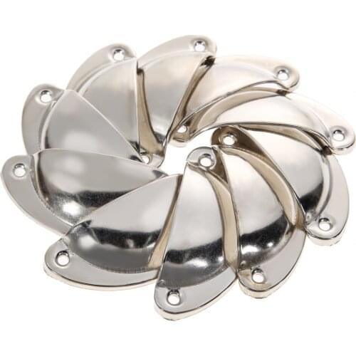 10 Pcs Vintage Cabinet Knobs and Handles Cupboard Door Cabinet Drawer Furniture Hardware Antique Brass Shell Pull Handles