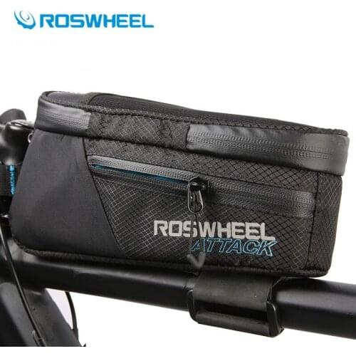 Roswheel Bicycle Waterproof Bag Front Frame Handlebar Bag Road Mountain Bike Top Tube Bag Cycling Pannier Bike Accessories
