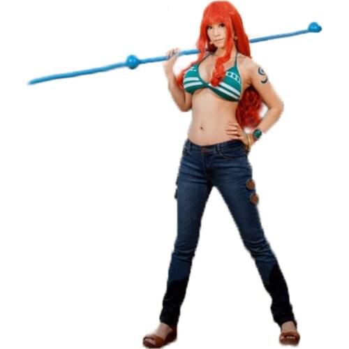 Japanese anime ONE PIECE Nami cosplay Two Years Later costumes tops customize 11