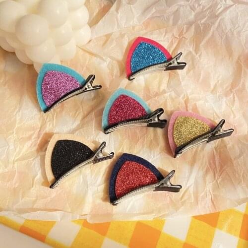 Barrettes Korean Princess Cat Ear Barrettes Kids Hairpin Hair Ornaments Girl Infant Side Clip Baby Headdress
