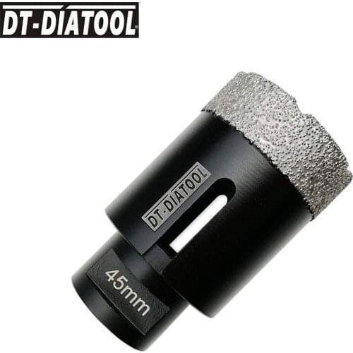 1pc dia 45mm Vacuum Brazed Diamond Hole Saw Dry Drilling Core Bits Drilling Bits with M14 thread for Porcelain Tile Granite