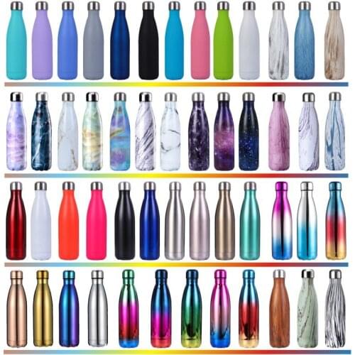 2021 Outdoor Drop-proof Coke Bottle Double-layer Sports Gift Water Bottle Thermos Stainless Steel Coke Bottle Thermos
