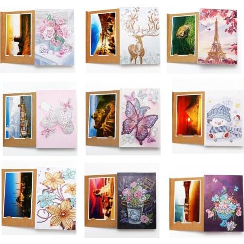 3D DIY Special Shaped Diamond Painting Photo Album Diamond Embroidery Mosaic Christmas Cards Postcards Birthday Xmas Gift