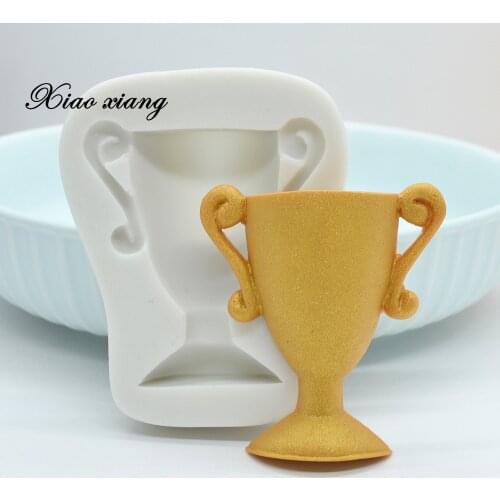 3D Trophy Silicone Molds For Baking Paste DIY Fondant Cake Decorating Tools Chocolate Cake Candy Cup Baking Cake Moulds FM2031