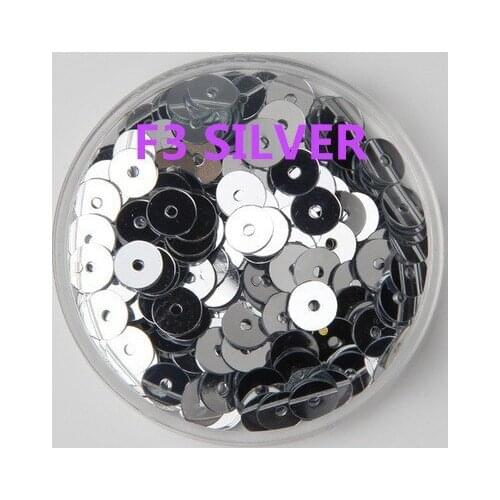 60g/lot 6mm Flat Round Sequins For Craft Bolsa DIY Accessories Silver Confetti Spangles