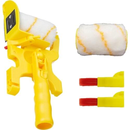 Clean-Cut Paint Edger Roller Brush Painting Tools Roller Paint Brush Clean-Cut Paint Edger Wall Painting Roller Brush Set