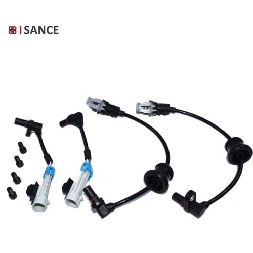 ISANCE Front & Rear 4pcs ABS Wheel Speed Sensor 96626078 96626080 For Chevrolet Equinox Captiva Pontiac Torrent Saturn Suzuki