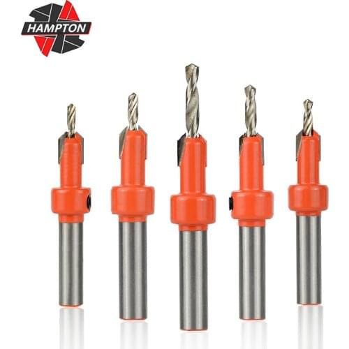 Woodworking Countersink Router Bit HSS 8mm Shank Wood Router Bit Screw Extractor Remon Demolition Wood Milling Cutter Tools