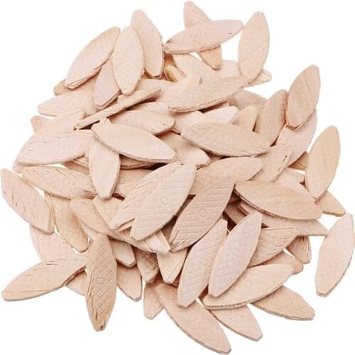 GTBL 100Pcs No. 0 Assorted Wood Biscuits for Tenon Machine Woodworking Biscuit Jointer Woodworking Accessory