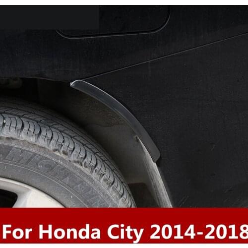 For Honda City 2014-2018 Car Fender Flares Arch Wheel Eyebrow Auto Mudguard Fender Flare Wheel Lip Body Kit Protector Cover