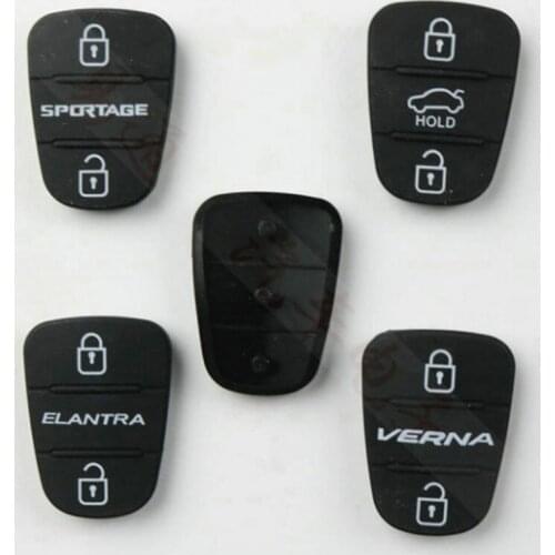 DAKATU 3 Buttons Rubber Button Pad For Hyundai Kia Picanto RIO Solaris Accent Tucson l10 l20 l30 Kia Rio Ceed Flip auto Car Key
