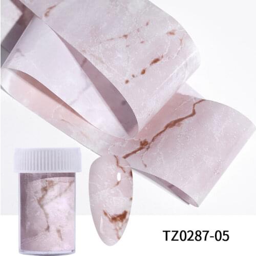 100 CM Nail Foils Marble Series Pink Blue Colorful DIY Decoration Mixed Metals Removed Easily Transfer Sticker Nail Art Tool