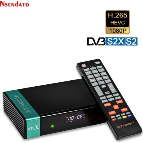 GT MEDIA V8X Full HD DVB-S S2 S2X Satellite TV Receiver With 2.4G Wifi for CA Slot H.265 gtmedia v8x Satellite Decoder TV Box