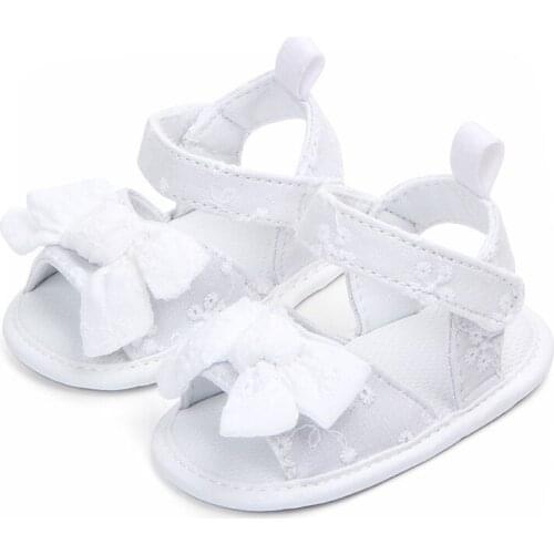 Ins Newborn Baby Girl Shoes Summer Bowknot Cute Shoes Toddler Casual Crib Sandals For Girls