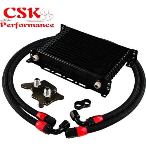 15 Row AN10 Oil Cooler Kit Fit For BMW Mini Cooper S Supercharger R56 1.6L 2006-2012