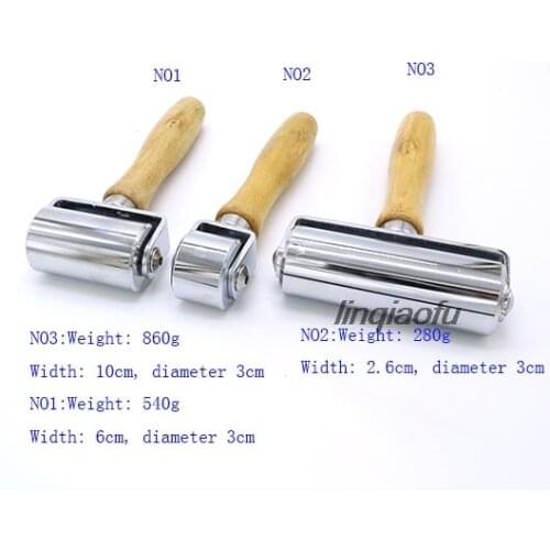 Leather roller push roller roller Diy handmade leather press tool Solid leather edger iron roller
