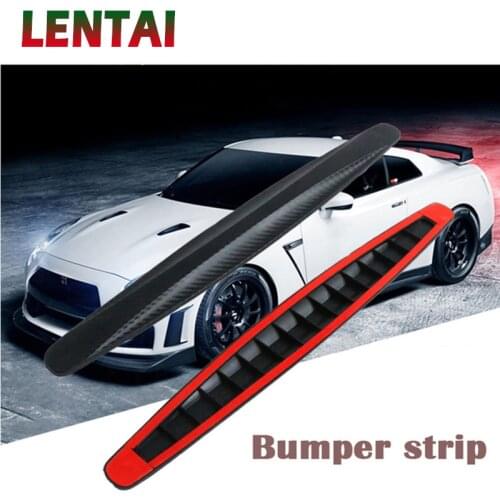 LENTAI 1Set Carbon Fiber Car Body Protector Auto Bumper Crash Strip For Ford Focus 2 3 Fiesta Mondeo MK4 Ranger Toyota Corolla