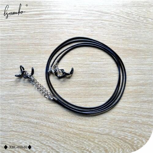 Lymouko 2pcs/Lot Practical Black Strap Wax Leather Sport Glasses String Cord Sunglasses for Nonslip Lanyard Neck Rope