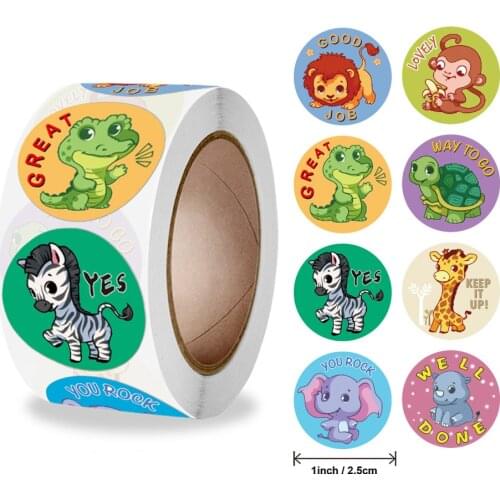 100-500pcs Childrens Toys Incentive Sticker Office Stationery Decoration Label Gift Scrapbooking Sealing Stickers