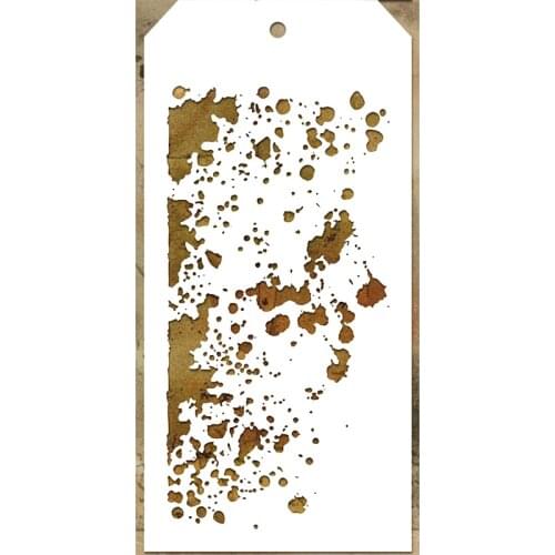 2021 New Label Tag Plastic Stencil For DIY Craft Making Graffiti Background Scrapbooking Card Paper No Metal Cutting Dies Stamps