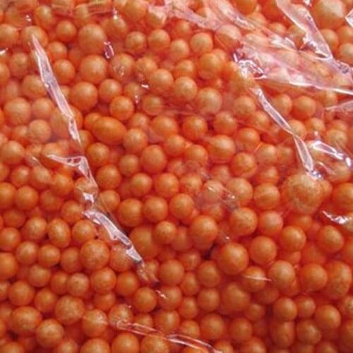 2000pcs/bag about 5- 9mm orange Modelling Polystyrene Styrofoam Foam Ball Sphere XMAS Decoration Craft 7520