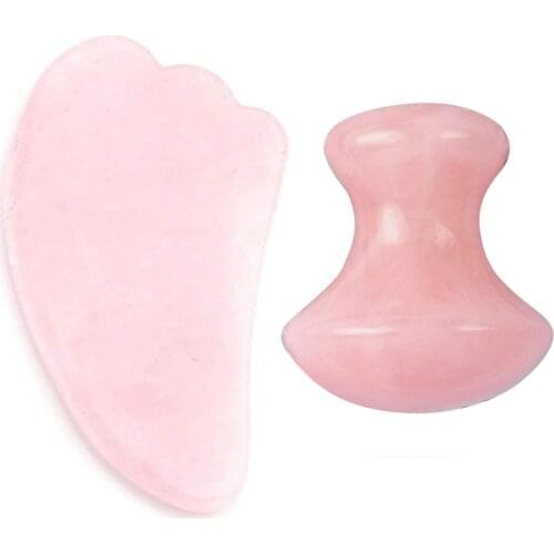 Face Lift Tools Jade roller Face Arms Neck Massage Roller Face Body SPA Massage Rose Quartz Rose Quartz Facial Massager