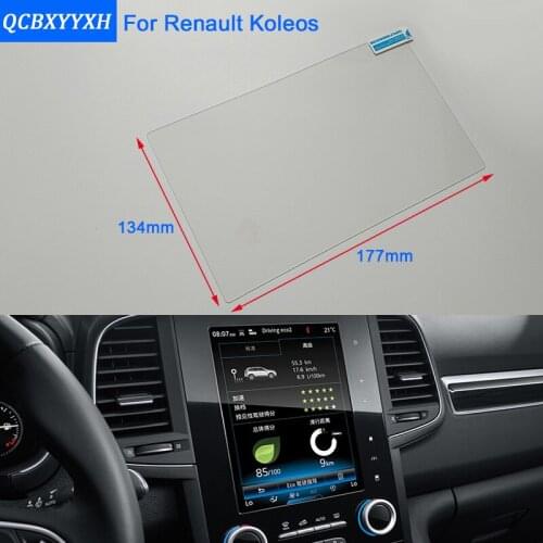 QCBXYYXH For Renault Koleos Kadjar Car Styling GPS Navigation Screen Glass Protective Film Dashboard Display Protective Film