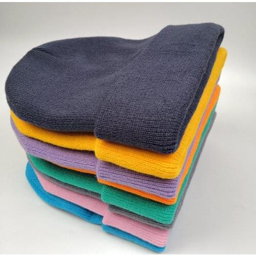 Vintage Knitted Women Hats Beanie Hat Men Beanies Cap Solid Color Unisex Caps Winter Warm Hat Tide Bonnet All-match Streetwear