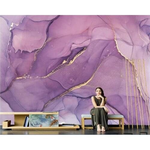 Custom silk papel de parede 3d Nordic hand-painted abstract art oil painting TV background Self Adhesive wallpaper sofa murals