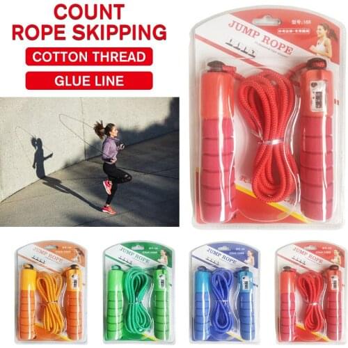 Skipping Jump Rope Count Men Women Bodybuilding Fitness Gym Fast Speed Counting Jump Skip Rope Fitness equipment