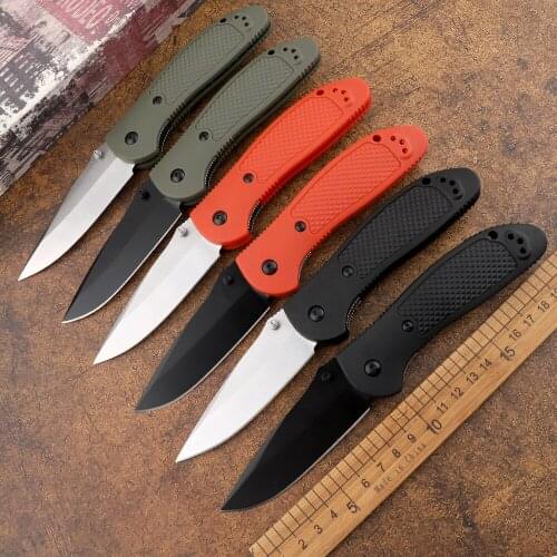 Outdoor tactics 551/550 portable pocket nylon fiber handle printed 154CM blade hunting camping self-defense fruit folding knife
